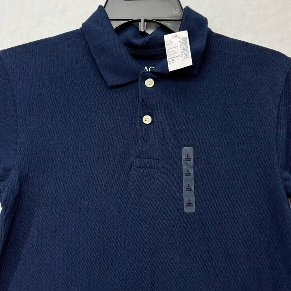 The Children's Place Polo Shirt Boy's L Navy Blue Collared Short Sleeve Pullover - Picture 7 of 12